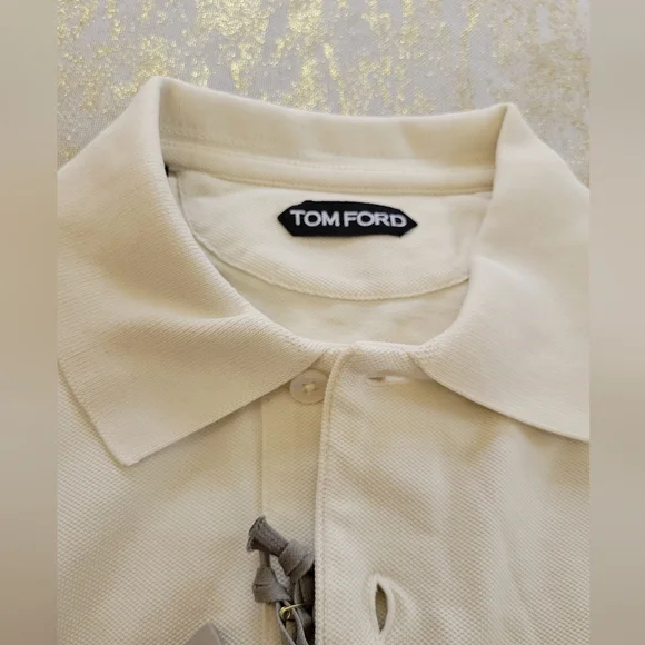 Tom Ford Off Whit Polo Shirt - Picture 2 of 6